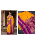 Gulmohar Premium Weave Saree ORANGE