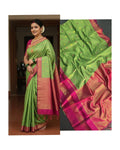 Gulmohar Premium Weave Saree SEA GREEN