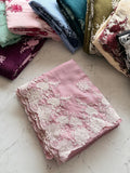 Royal Pink Embroidered Designer Saree with Lace Borde