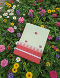 Handloom Cotton Saree with Floral Butta Work  PISTA