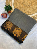 Grace South Cotton Silk Saree  - GREY ✨💚