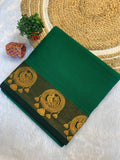 Grace South Cotton Silk Saree  -  GREEN✨💚