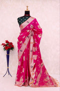 Royal DARK PINK Silk Saree