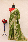 Royal MAHENDI  Silk Saree