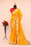Royal YELLOW Silk Saree