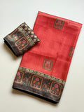 Roopkala Premium Jari Weaving Softy Silk Saree  - RED